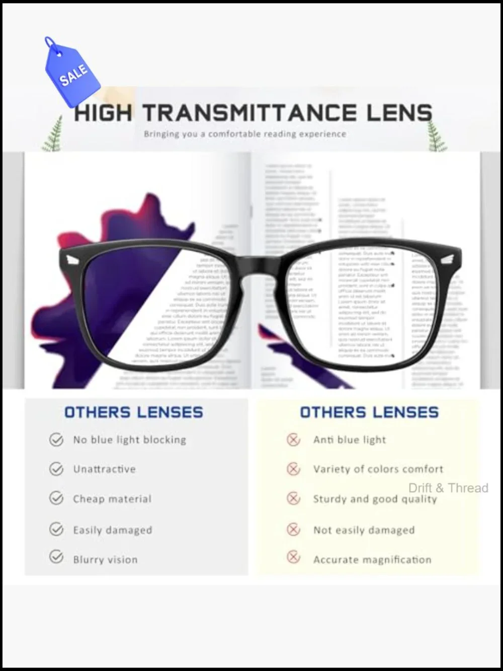 5 Pack Blue Light Blocking Reading Glasses for Women Men UV Glare Computer